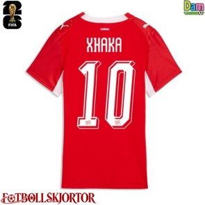 Schweiz Granit Xhaka #10 Hemmatröja Dam VM 2026 Kortärmad
